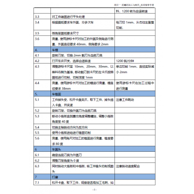 車削實訓項目 陀螺